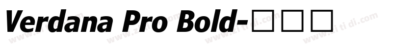 Verdana Pro Bold字体转换